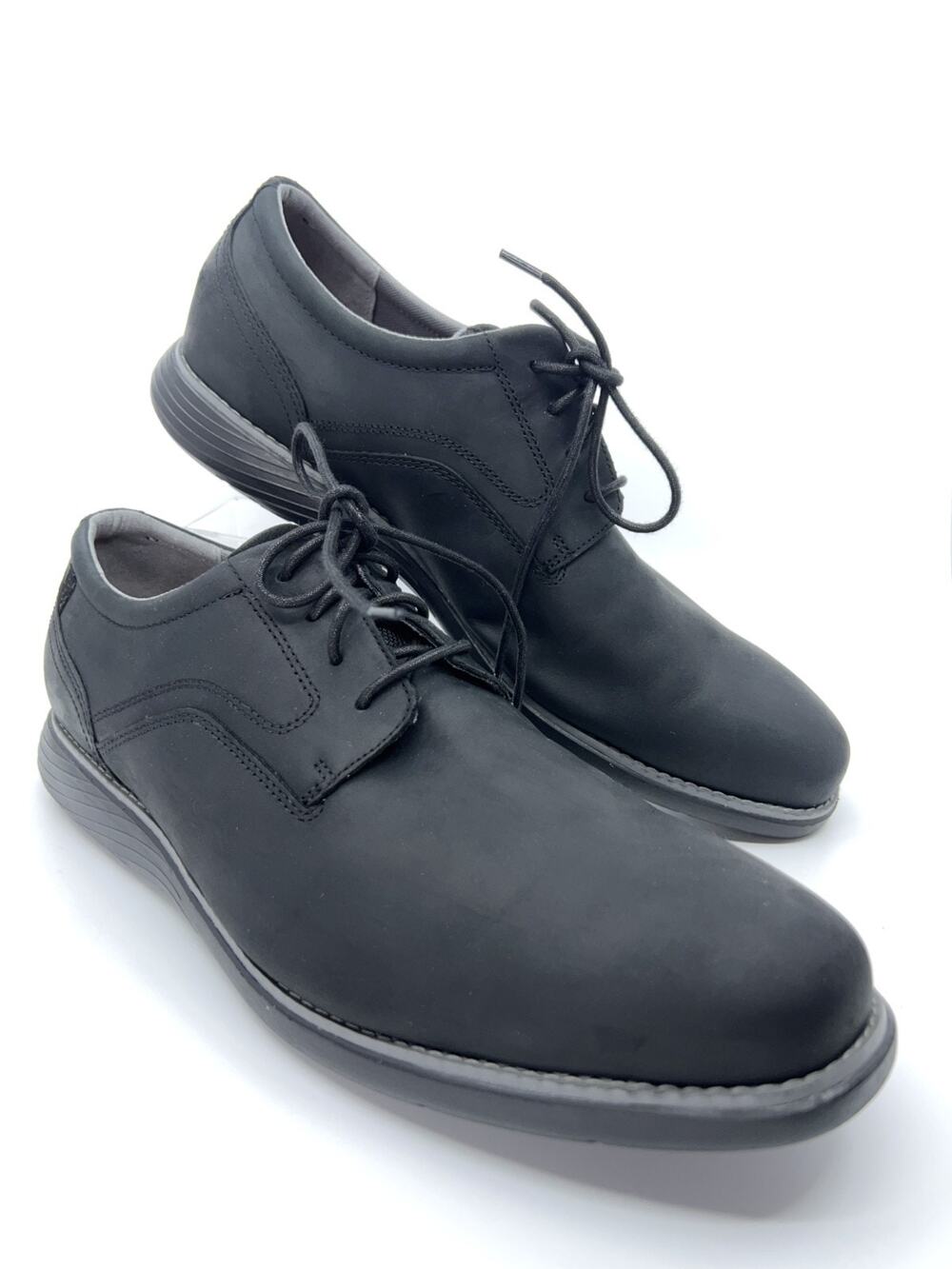 Rockport Garett Plain Toe Oxfords Men US 13W Black Leather